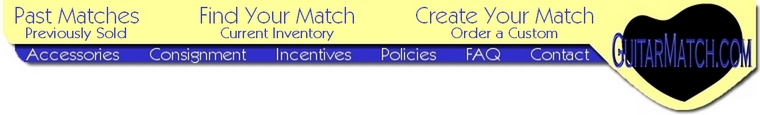 GuitarMatch.com Navigation Bar